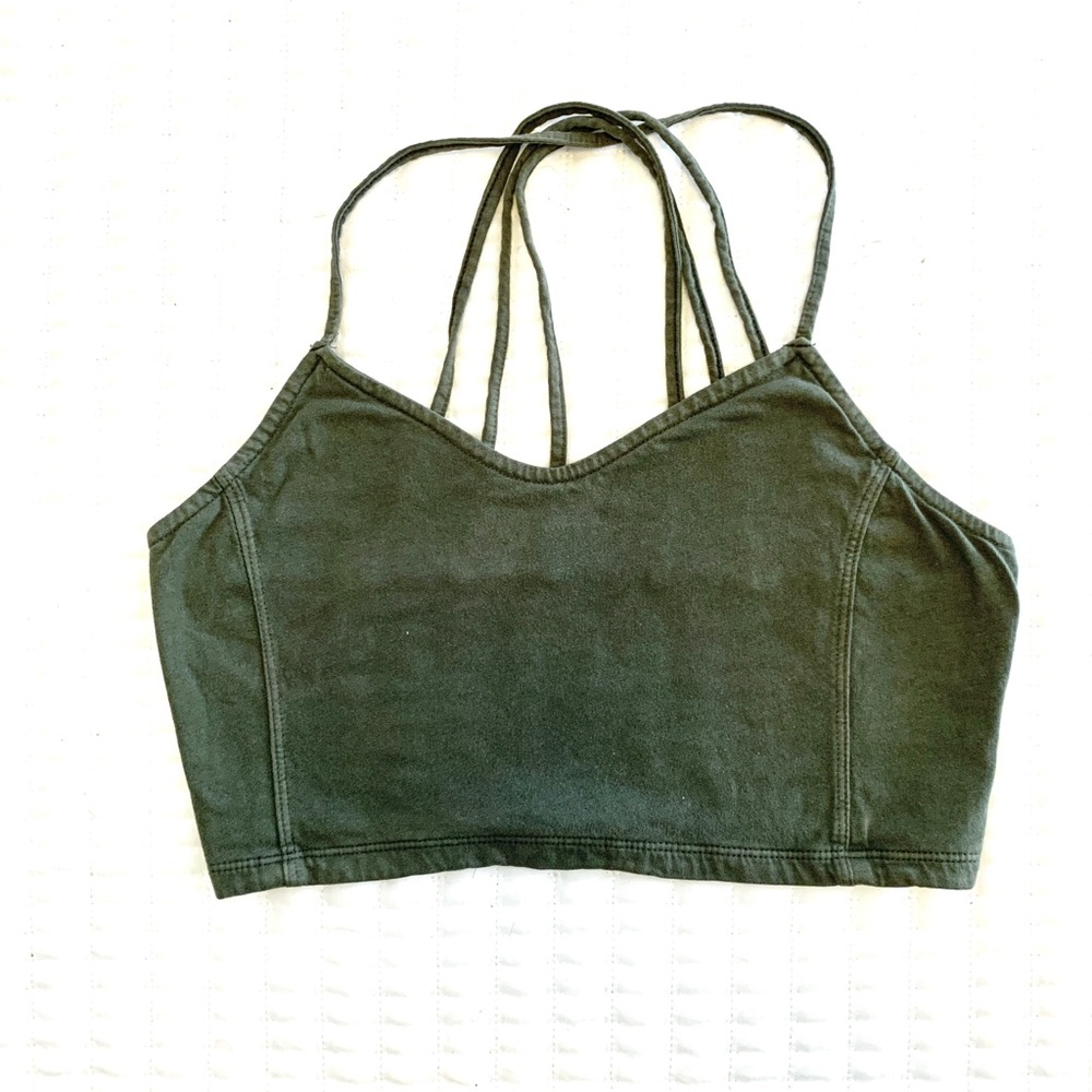 American Eagle Cropped Cross-Strap Top